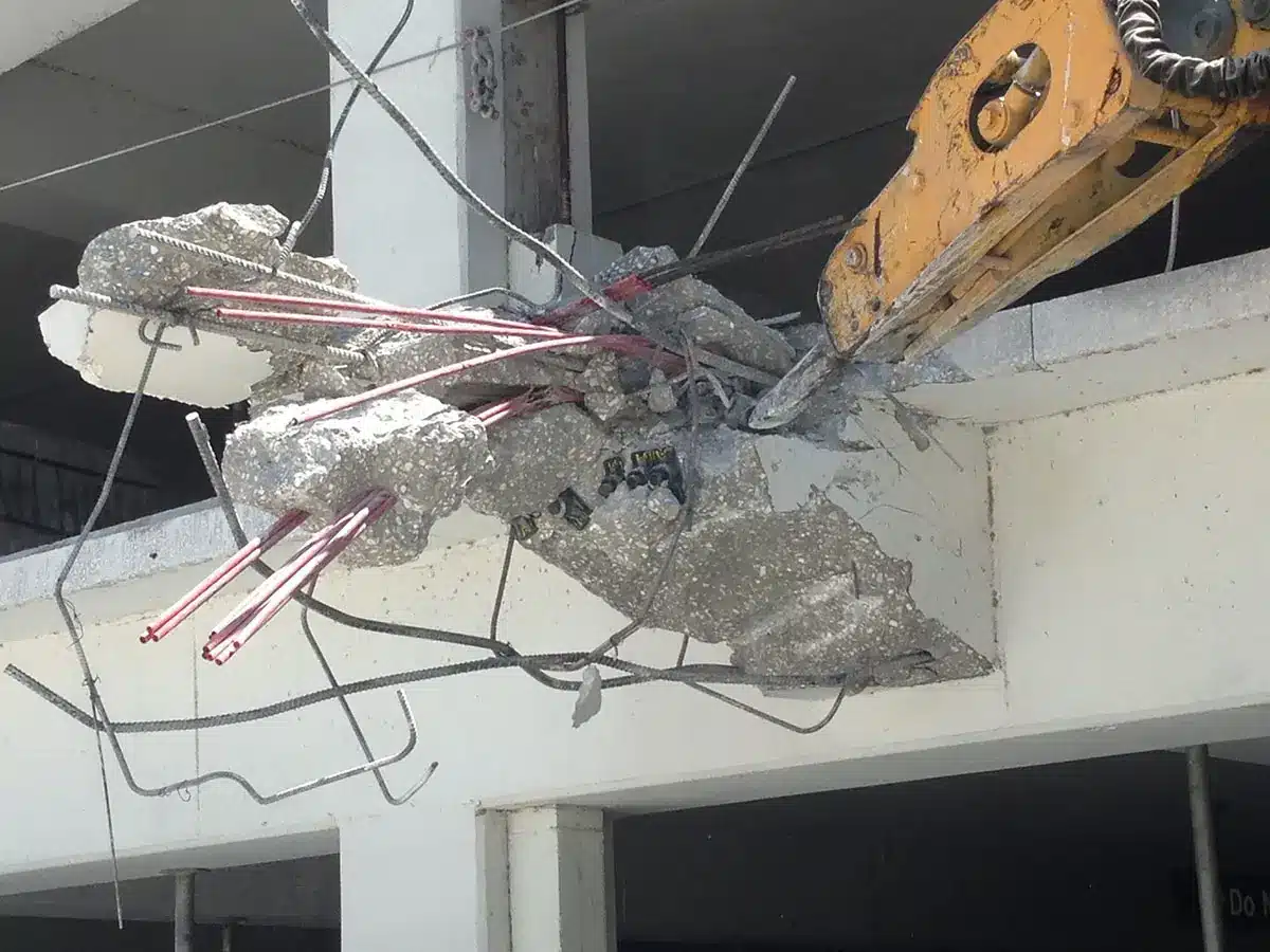 Industrial demolition by Robotic Hammering